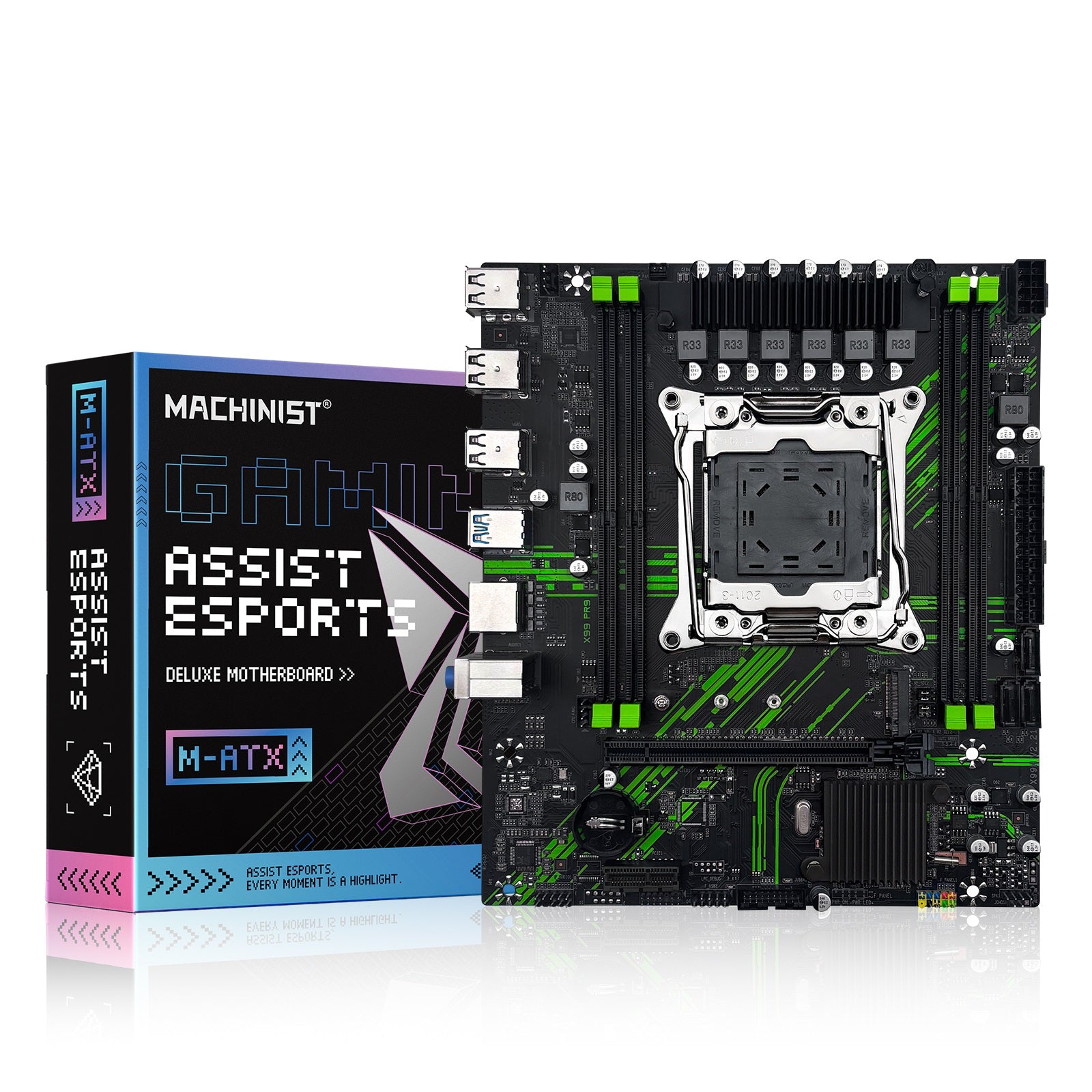 MACHINIST X99 PR9 LGA 2011-3 Motherboard for Intel Xeon E5 V3 V4 and Core i7 DDR4