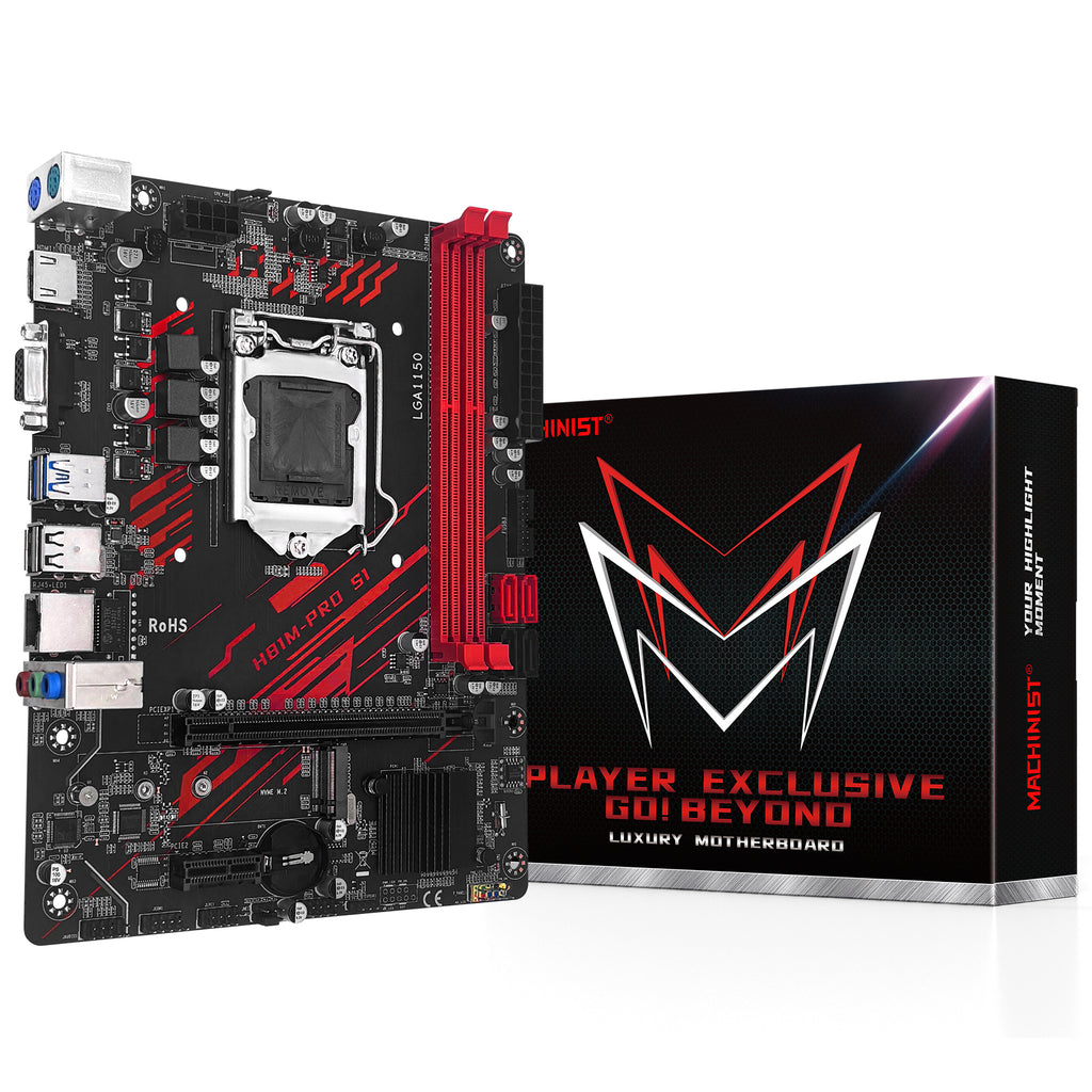 MACHINIST LGA 1150 Motherboard H81M PRO S1 Compatible with Intel Core i3 i5 i7 DDR3
