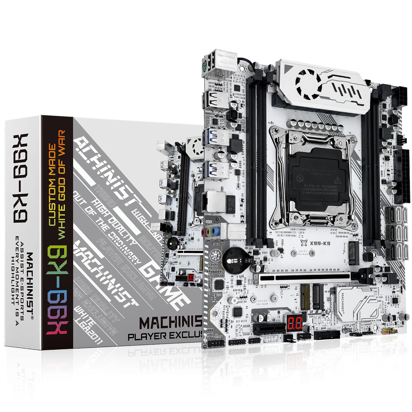 MACHINIST X99 K9 LGA 2011-3 Motherboard for Intel Xeon E5 V3/V4 Core i7 DDR4 M-ATX