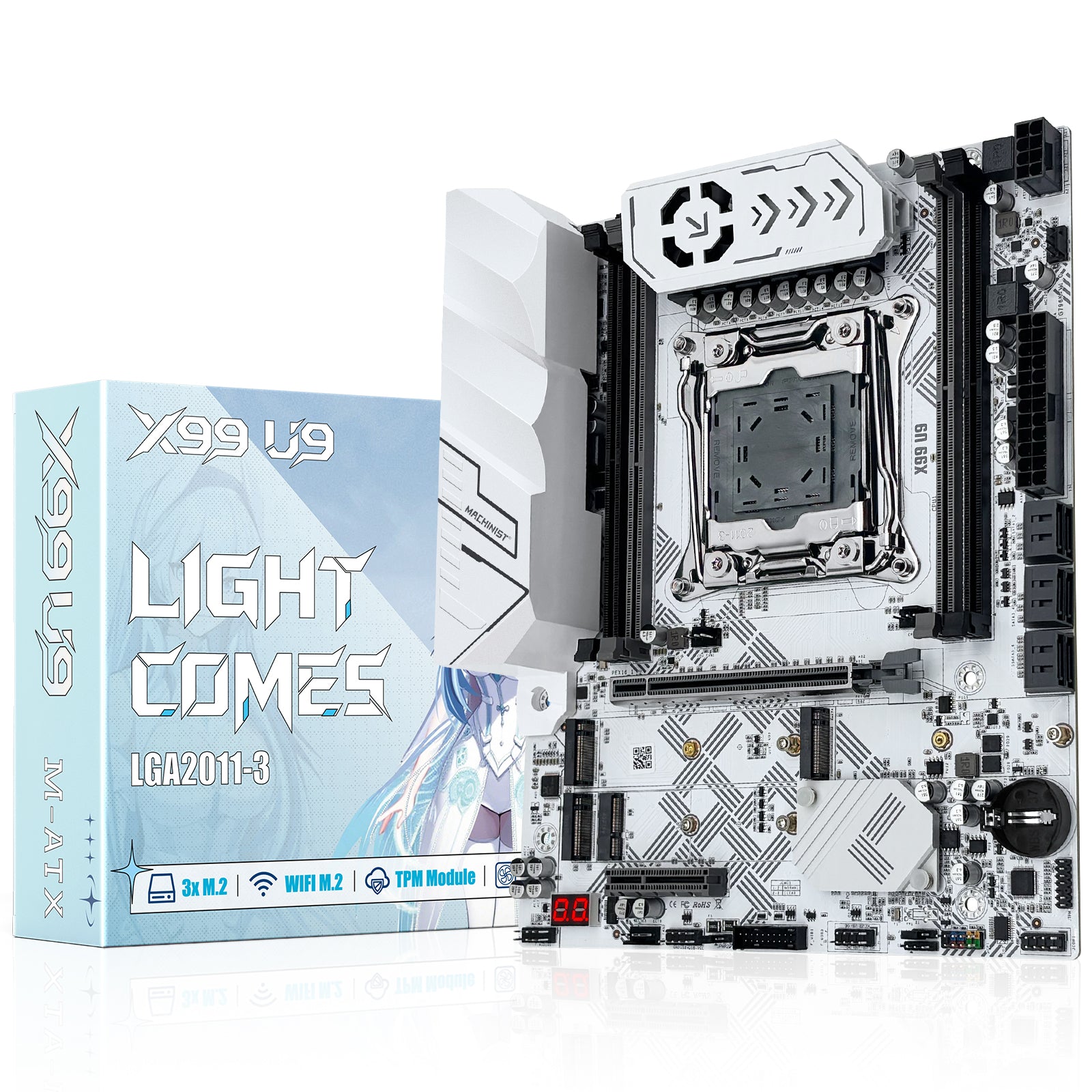 MACHINIST X99 U9 LGA 2011-V3 Motherboard Support Intel Xeon E5 V3 V4 and Core i7 DDR4
