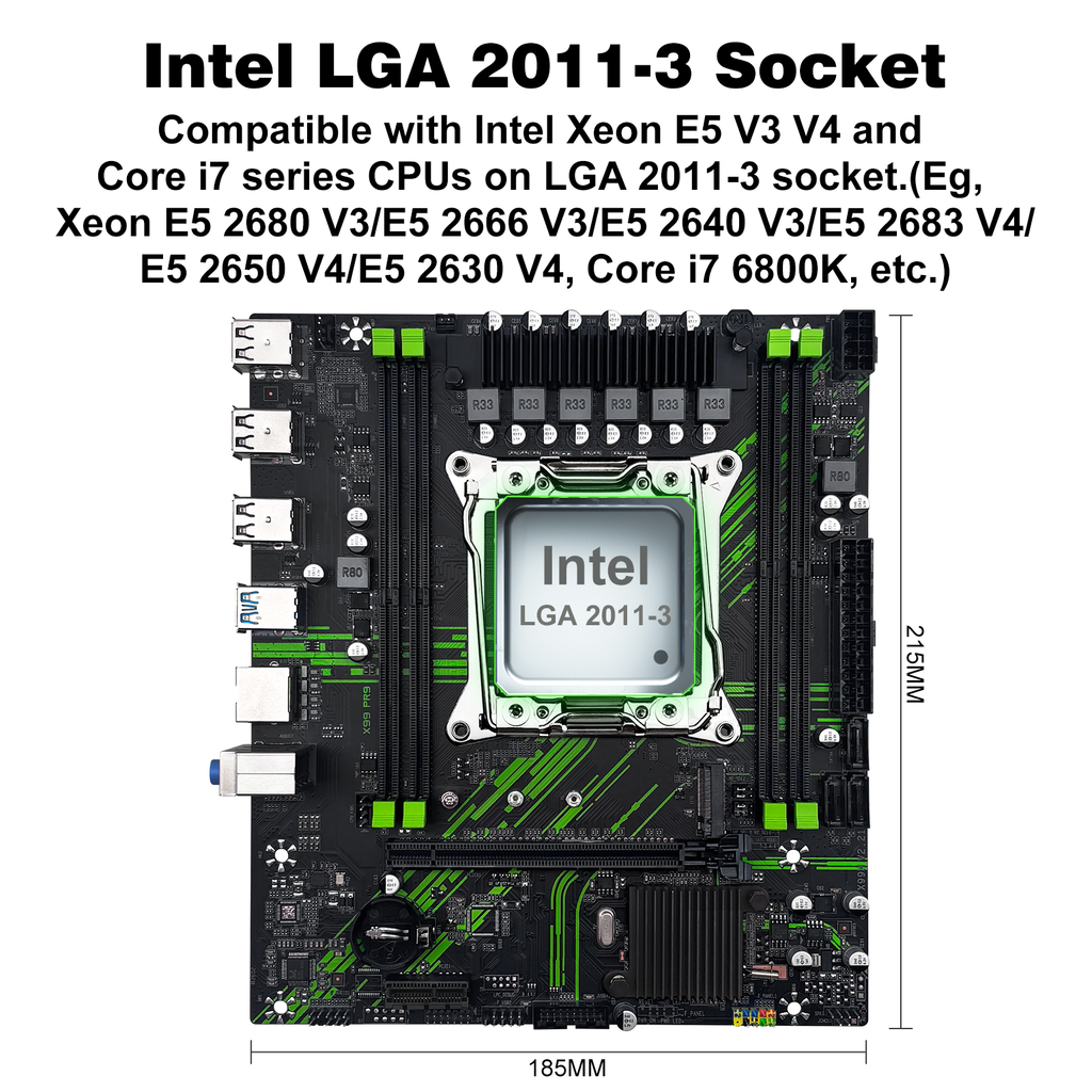 MACHINIST X99 PR9 LGA 2011-3 Motherboard for Intel Xeon E5 V3 V4 and Core i7 DDR4