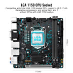 MACHINIST H97 Strong LGA 1150 Motherboard for Intel Core i7/i5/i3/E3 Processor Mini ITX DDR3