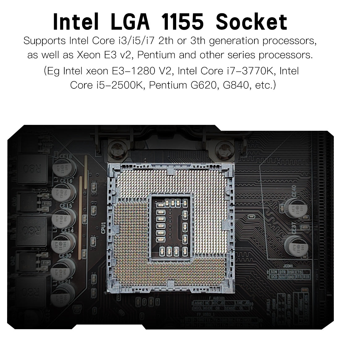 MACHINIST H61C Motherboard LGA 1155 for Intel Core i3,i5,i7/Xeon E3 V2 DDR3