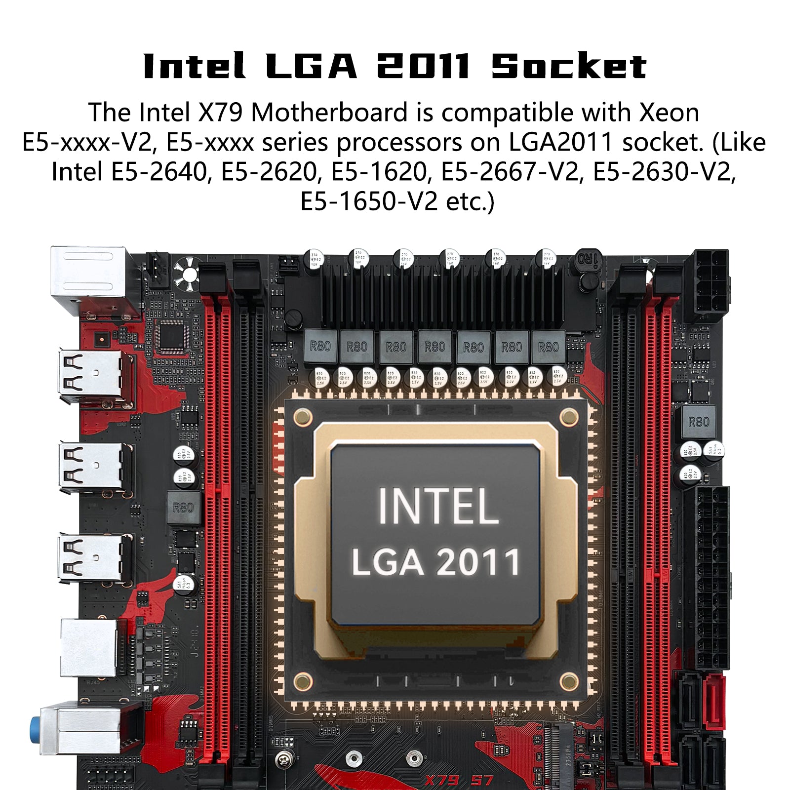 MACHINIST X79 S7 Motherboard Compatible with Intel LGA 2011 Xeon E5 DDR3