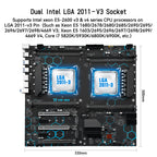 MACHINIST X99 MD8 Dual CPU Motherboard for Intel LGA 2011-3 Xeon E5 v3 v4 DDR4 E-ATX