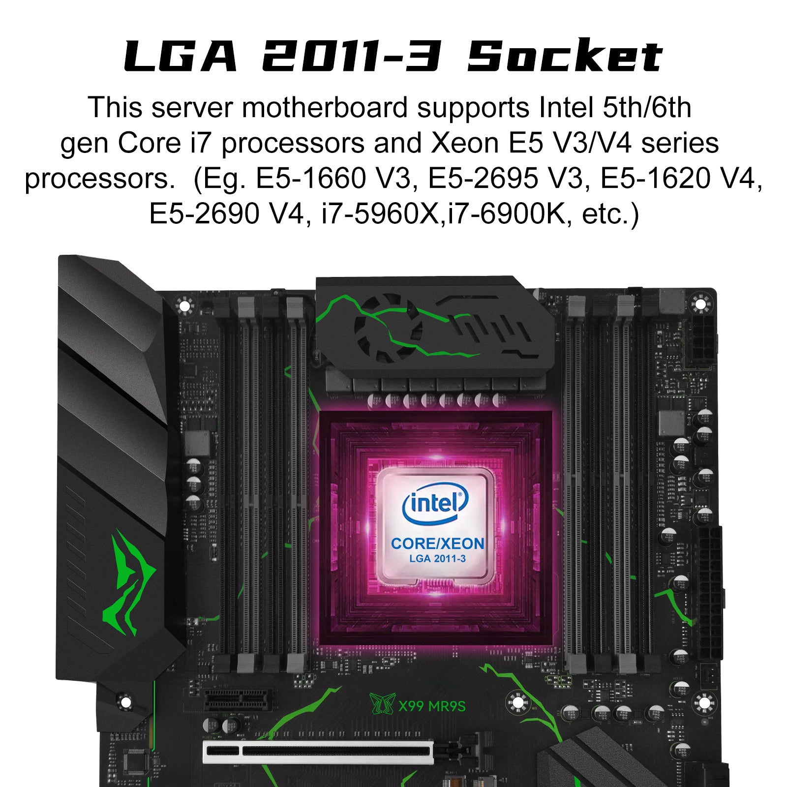 MACHINIST LGA 2011-3 Motherboard X99 MR9S for Intel Xeon E5 V3 V4 Core i7 DDR4 ATX