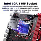 MACHINIST B75 X7 VB Motherboard Compatible with Intel LGA 1155 Core i7 i5 i3 DDR3 Mini ITX