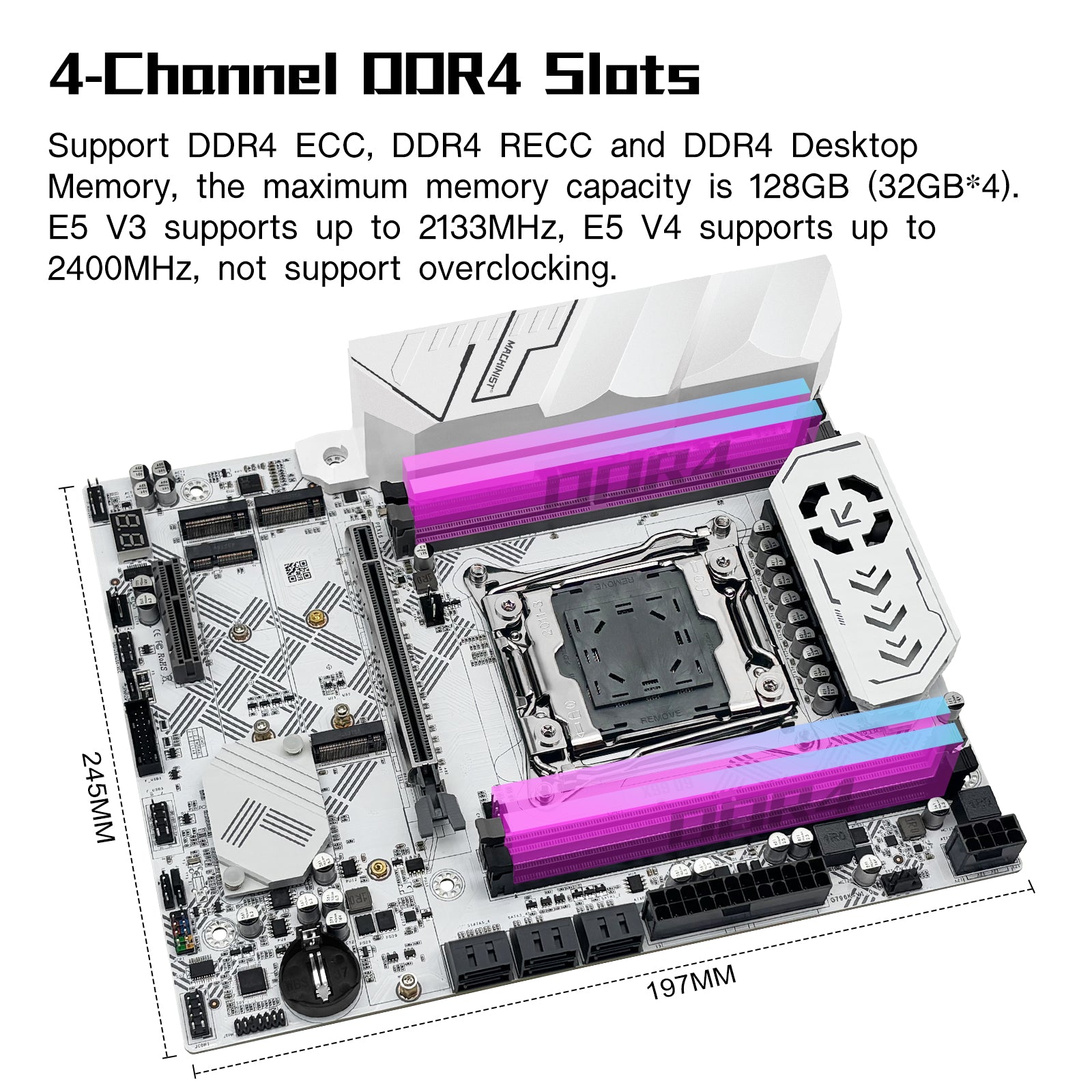 MACHINIST X99 U9 LGA 2011-V3 Motherboard Support Intel Xeon E5 V3 V4 and Core i7 DDR4