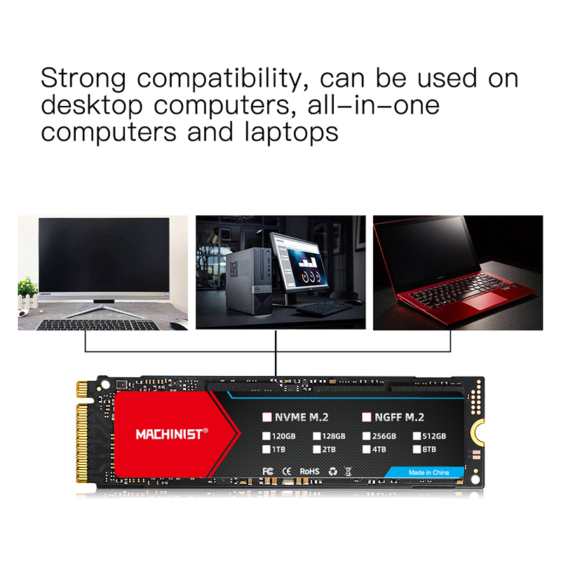 MACHINIST 1TB NVMe M.2 SSD PCIe 3.0 x4 Internal Solid State Hard Drive