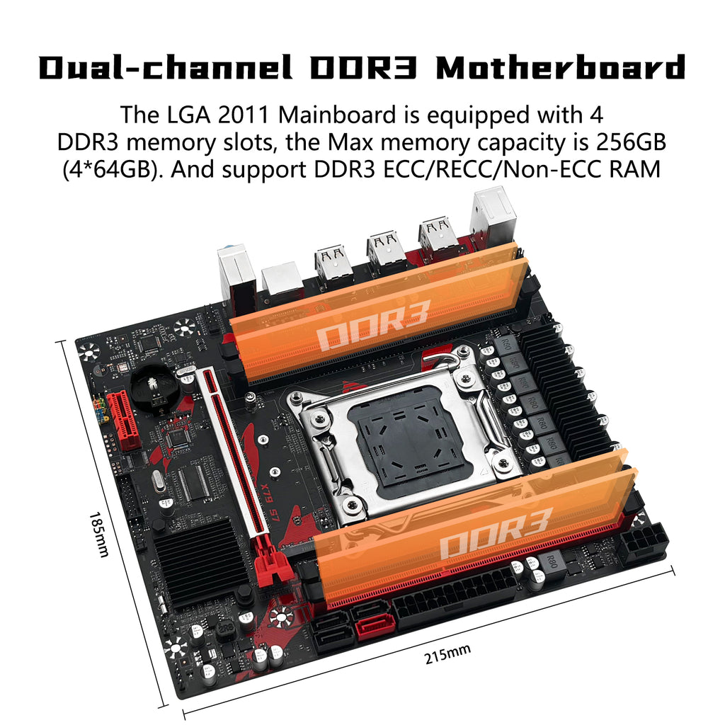 MACHINIST X79 S7 Motherboard Compatible with Intel LGA 2011 Xeon E5 DDR3