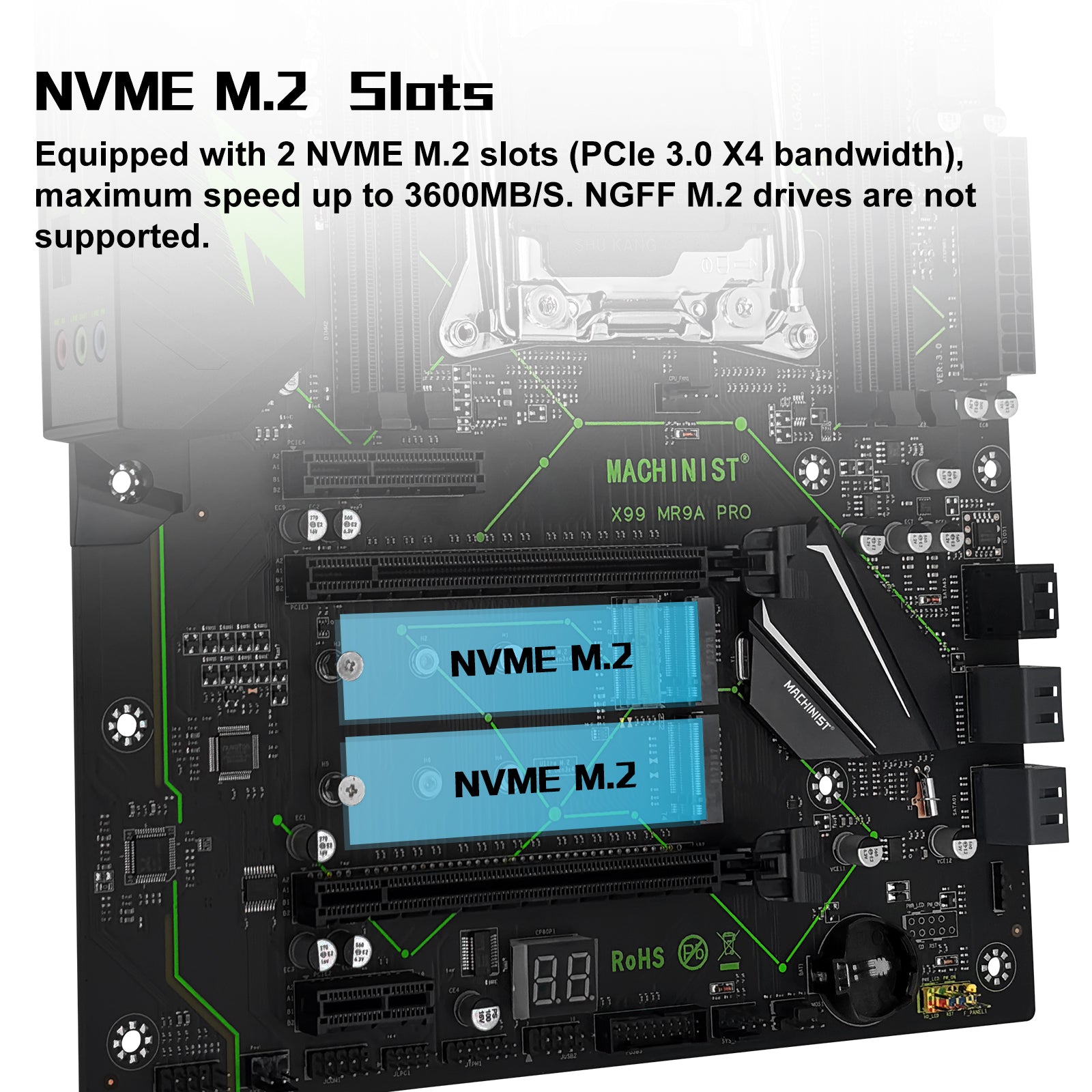 MACHINIST X99 MR9A PRO LGA 2011-3 Motherboard for Intel XEON E5 V3/V4 Core i7 DDR4