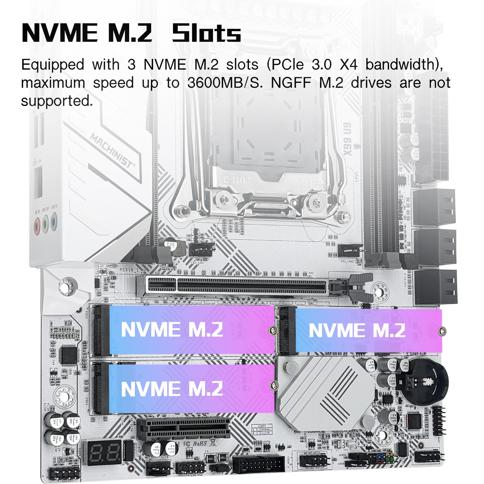 MACHINIST X99 U9 LGA 2011-V3 Motherboard Support Intel Xeon E5 V3 V4 and Core i7 DDR4