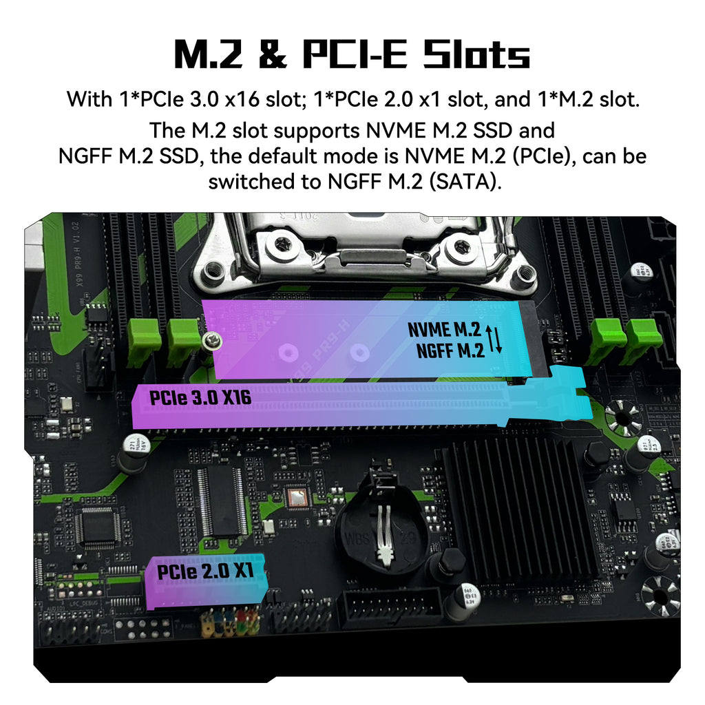 MACHINISIT X99 PR9-H LGA 2011-3 Motherboard Micro ATX for Intel Xeon E5 V3 V4 DDR4