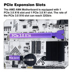 MACHINIST A520M-GL Motherboard AMD AM4 for Ryzen 3-5th gen CPUs DDR4