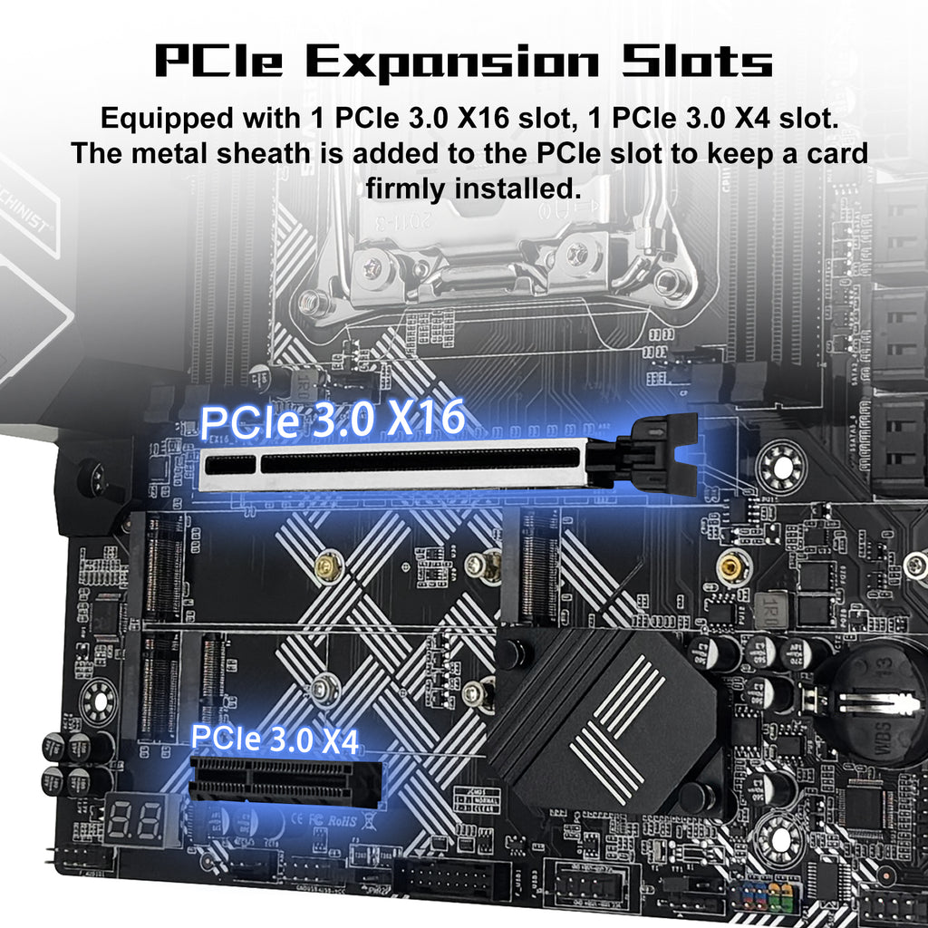 MACHINIST X99 V9S Motherboard LGA 2011-3 for Intel Xeon E5 V3 V4 DDR4 M-ATX