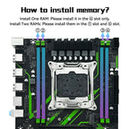 MACHINISIT X99 PR9-H LGA 2011-3 Motherboard Micro ATX for Intel Xeon E5 V3 V4 DDR4