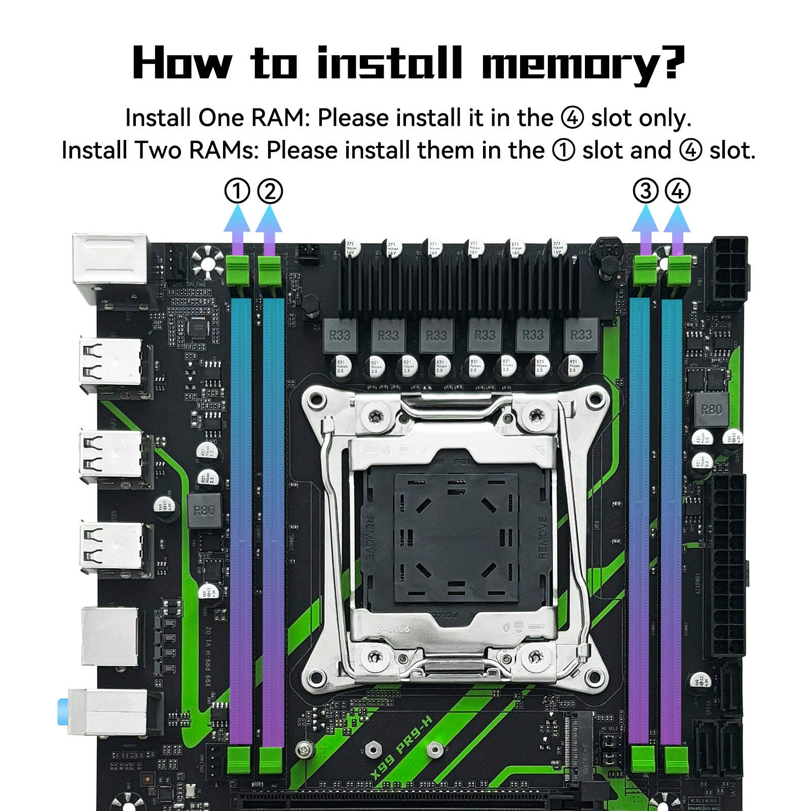 MACHINISIT X99 PR9-H LGA 2011-3 Motherboard Micro ATX for Intel Xeon E5 V3 V4 DDR4