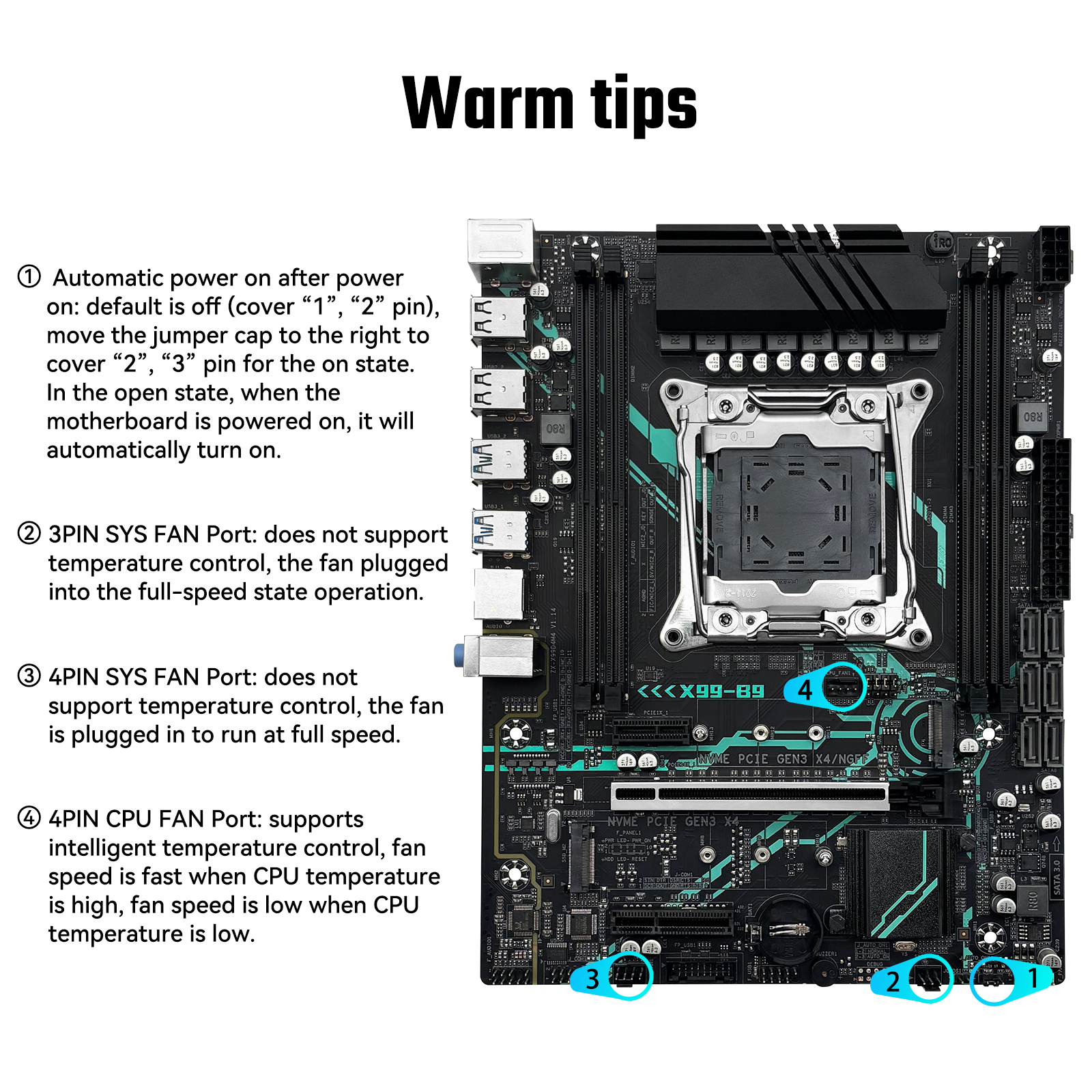 MACHINIST X99 B9 Motherboard LGA 2011-3 for Intel Xeon E5 V3/V4 Core i7 DDR4 M-ATX
