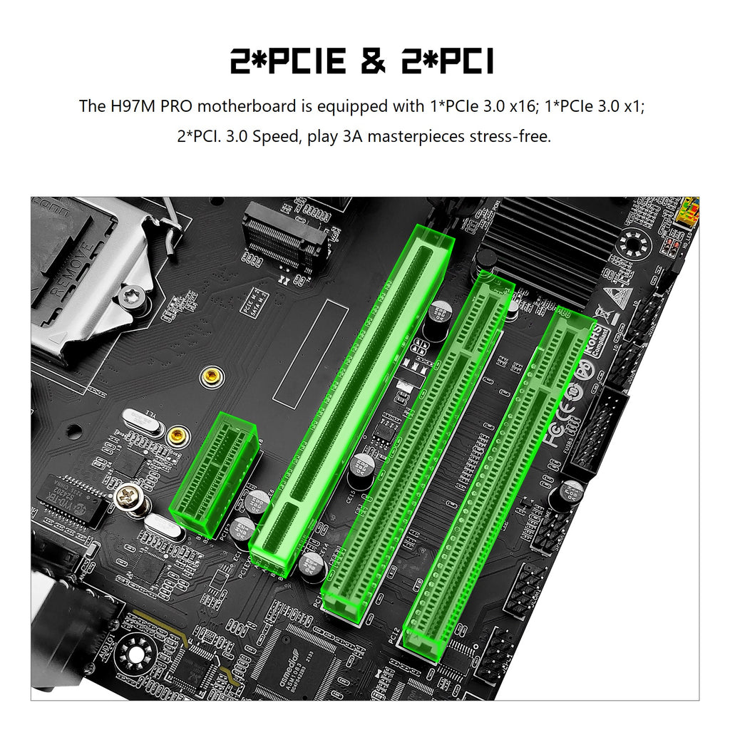 MACHINIST H97M PRO LGA 1150 Motherboard for Intel Core i3/i5/i7 DDR3