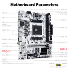 MACHINIST A520M-GL Motherboard AMD AM4 for Ryzen 3-5th gen CPUs DDR4