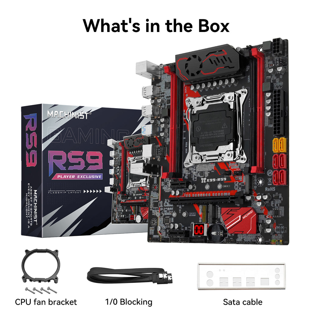 MACHINIST X99 RS9 Motherboard LGA 2011-3 for Intel Xeon E5 V3/V4 Core i7 DDR4