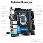 MACHINIST H97 Strong LGA 1150 Motherboard for Intel Core i7/i5/i3/E3 Processor Mini ITX DDR3