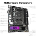 MACHINIST B450 Motherboard for AMD AM4 Socket Ryzen 1-5th gen CPUs DDR4