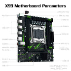 MACHINISIT X99 PR9-H LGA 2011-3 Motherboard Micro ATX for Intel Xeon E5 V3 V4 DDR4