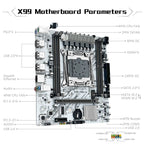 MACHINIST X99 PR9-H1 LGA 2011-3 Motherboard for Intel Xeon E5 V3/V4 Core i7 DDR4 Micro ATX