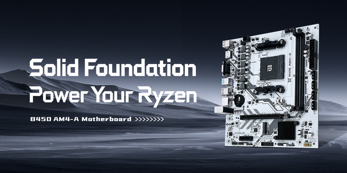 Placa-mãe MACHINIST B450-AM4-A compatível com processadores AMD AM4 Socket Ryzen de 1ª a 5ª geração DDR4