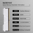MACHINIST DDR4 ECC RAM 2133MHz 8GB/16GB Computer Memory
