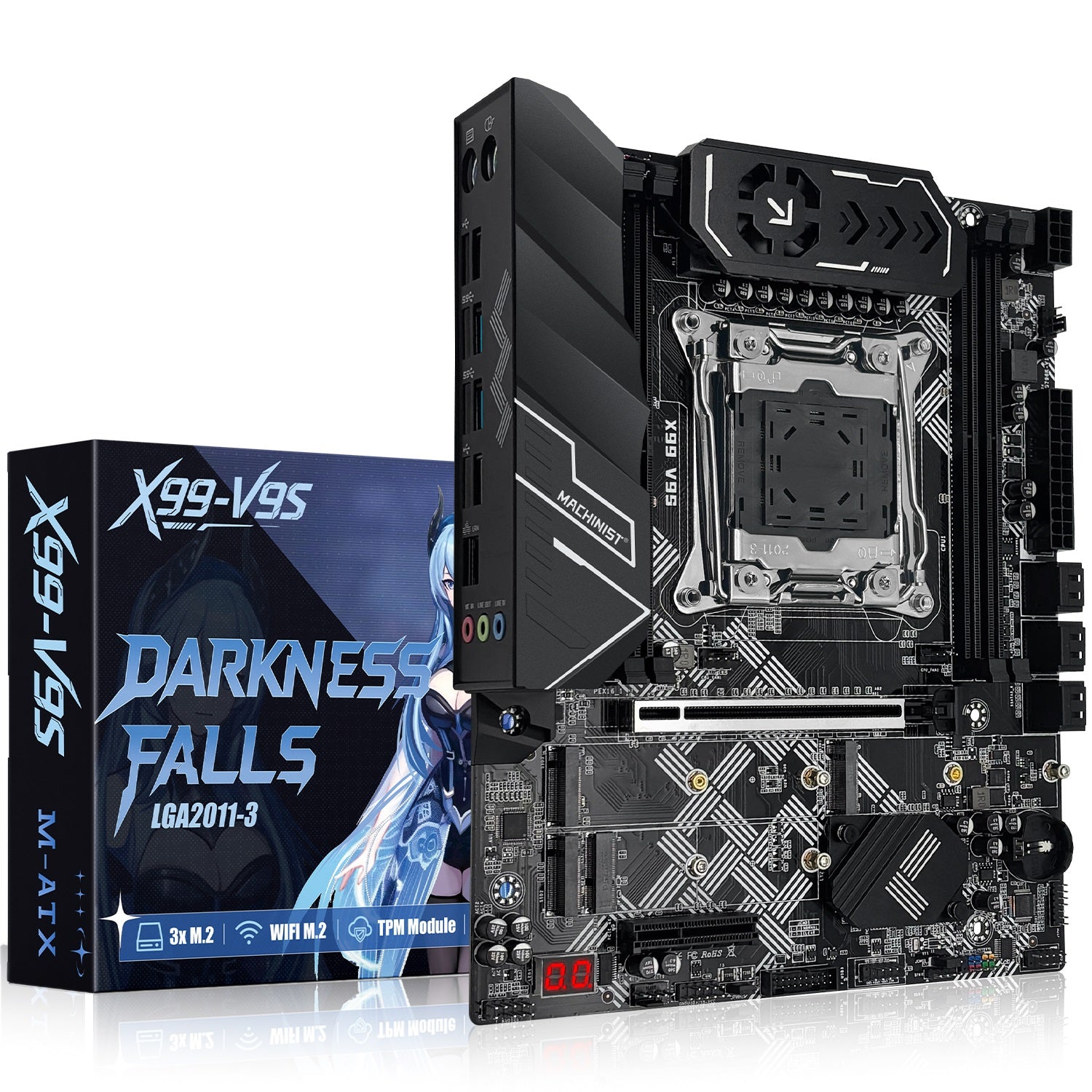 MACHINIST X99 V9S Motherboard LGA 2011-3 for Intel Xeon E5 V3 V4