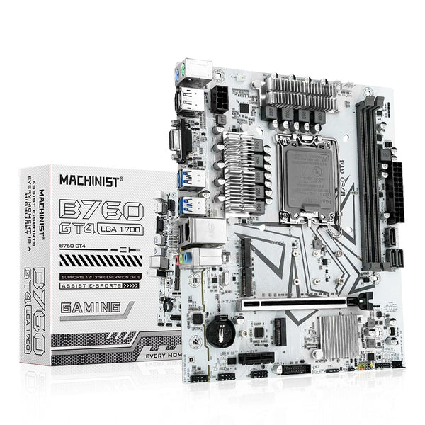 MACHINIST B760 GT4 Motherboard Compatible with Intel 12th/13th LGA 1700 CPUs
