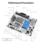 MACHINIST B760 GT4 Motherboard Compatible with Intel 12th/13th LGA 1700 CPUs