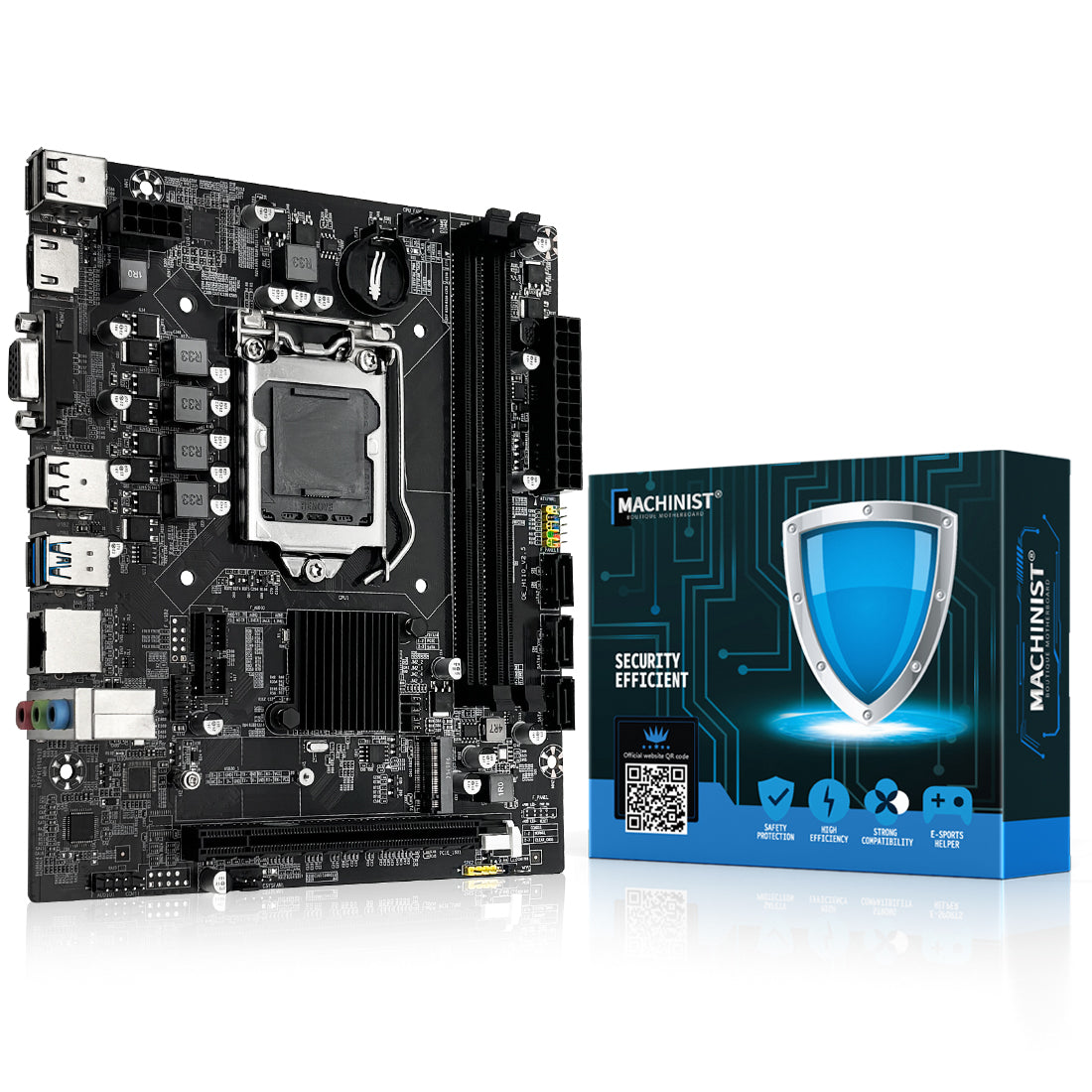 MACHINIST H110 LGA 1151 Motherboard Compatible with Intel Core 6th 7th i3/i5/i7 DDR4
