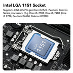 MACHINIST H110 LGA 1151 Motherboard Compatible with Intel Core 6th 7th i3/i5/i7 DDR4