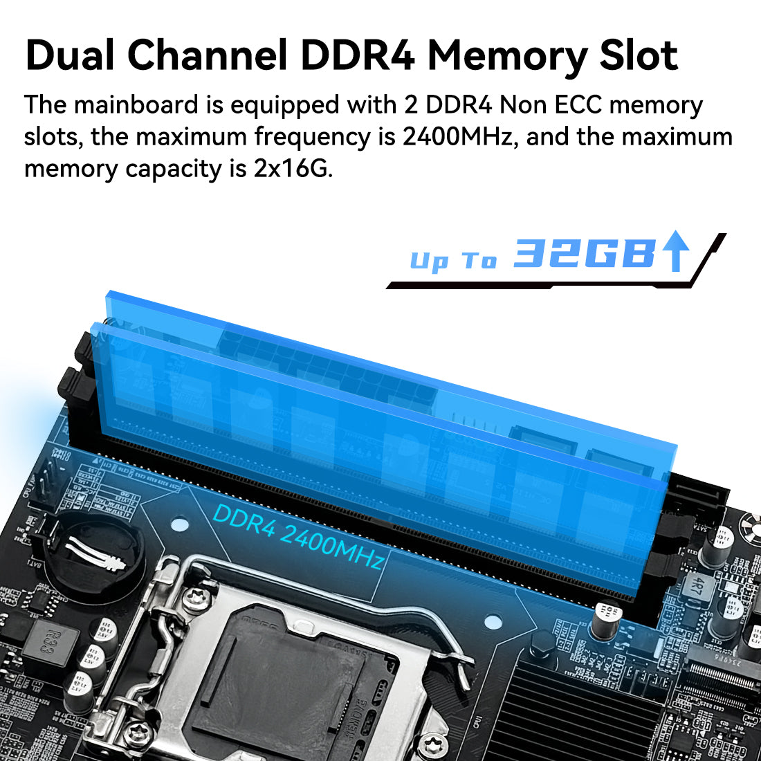 MACHINIST H110 LGA 1151 Motherboard Compatible with Intel Core 6th 7th i3/i5/i7 DDR4