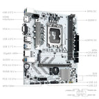 MACHINIST H610 S4 Motherboard Compatible with Intel 12th/13th/14th LGA 1700 CPUs