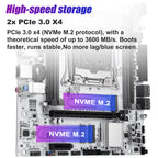 MACHINIST X99 D4/D3-AGRB Motherboard for Intel LGA 2011-3 CPUs, with DDR3 and DDR4 Slots